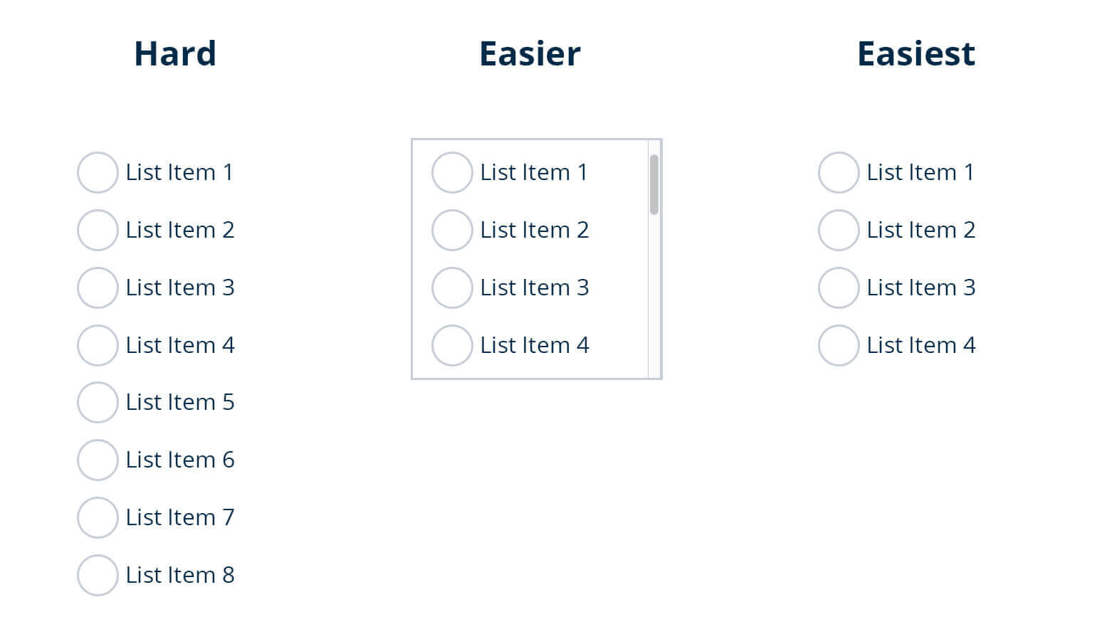 Hick's Law - Enhance Options